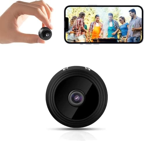 HPTUX 1080P HD Small Camera with Motion Detection and Night Vision,Wireless Security Camera for Pet/Baby/Nanny - Magnetic Installation (Exclude SD Card)