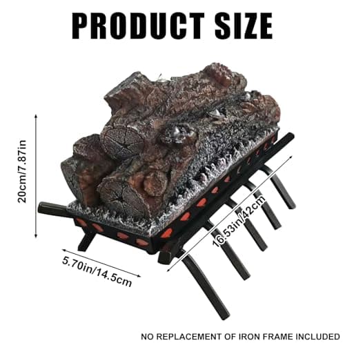 DAINIQUKANHAI Electric Fireplace Logs Realistic Flame Effect Candle LED Flame Light USB Powered Electric Fireplace Remote Control Fireplace Placement Home Decoration 12.4*5.91*7.87 In No Heat Function 5