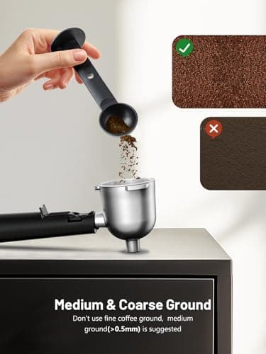 KEENSTAR 3.5Bar Espresso Machine with Milk Frother, 800W Compact Espresso and Cappuccino Machine with Preheating Function, 4 Cup Espresso Maker for Cappuccino or Latte, Gift for Coffee Lover 5