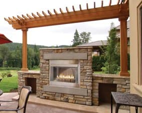 Empire OP42FP32MN Carol Rose Outdoor Stainless Traditional Premium Fireplace