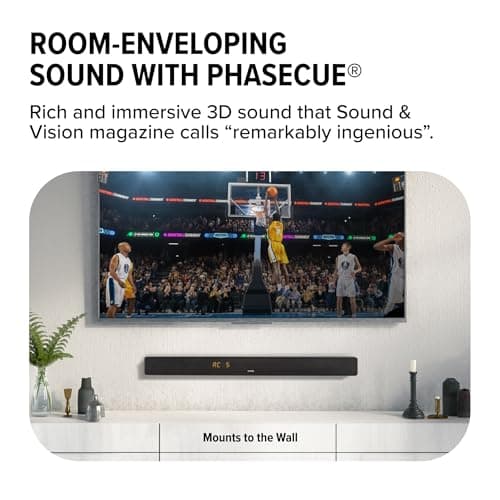 ZVOX AccuVoice AV455 Dialogue Clarifying Sound Bar with Hearing Aid Technology and HDMI-ARC Compatible Connectivity - Home Theater Audio TV Speakers Soundbar - Black 6