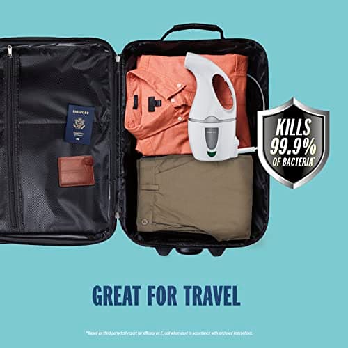 Conair Handheld Travel Garment Steamer for Clothes, CompleteSteam 1100W, For Home, Office and Travel, White 5