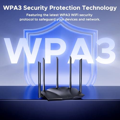 Tenda WiFi 6 Router, AX3000 Dual Band Gigabit Wireless Router for Home, 4 Gigabit Ports, Easy Setup, VPN Support, Parental Controls, WPA3 Security, MU-MIMO & OFDMA(RX12Pro) 6