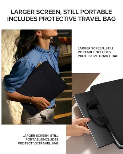 UPERFECT QLED 24" 120Hz Portable Monitor 1080P 125% sRGB 400Nits w/Stand & VESA, HDMI USB-C FHD Travel Monitor for Laptop/Gaming Devices/Phone/Mini PC, External Second Screen for Gaming & Work 5