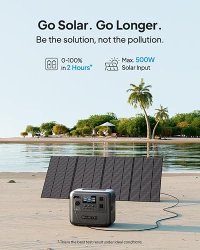 BLUETTI AC70 Portable Power Station, 768Wh Solar Generator w/ 2 1000W AC Outlets (Power Lifting 2000W), 100W Type-C, LiFePO4 Battery Backup for Road Trip, Off-Grid, Power Outage (Solar Panel Optional) 5
