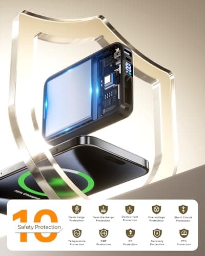 IGGPBB Portable Charger 50000mAh Power Bank,Portable Phone Charger with 2 Built in Cables,22.5W Fast Charging Travel Essentials Battery Pack for iPhone/iPad/MacBook/Android/Samsung 7