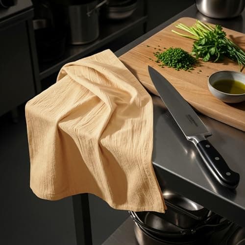 Utopia Kitchen Beige Flour Sack Towels [12 Pack - 28 x 28 Inch] 100% Cotton Tea Towels for Cleaning & Drying - Highly Absorbent Kitchen Dish Cloth 7