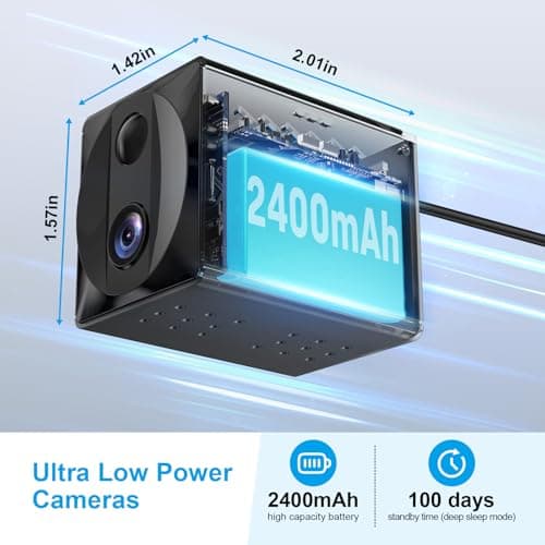 ZTTAOLII 5G WiFi Hidden Spy Camera - 4K HD Indoor Security Cam, AI Motion Detection, 100-Day Battery, Night Vision, Wireless Mini Cameras for Home/Baby/Pet (Camera) 6