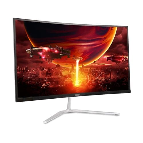 acer Nitro 27" WQHD 2560 x 1440 1500R Curved PC Gaming Monitor | AMD FreeSync Premium | 180Hz Refresh | 1ms VRB | VESA Mountable | HDR10 | 1 x Display Port 1.2 & 2 x HDMI 2.0 | EDA270U Pbmiipx 8