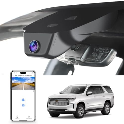 Mangoal 4K Dash Cam Custom fit for Chevy Suburban/Tahoe 2023-2026(Model A), LS LT RET Z71 Premier High Country, Integrated OEM Look, UHD 2160P Video, WiFi & App, G-Sensor, 64GB Card