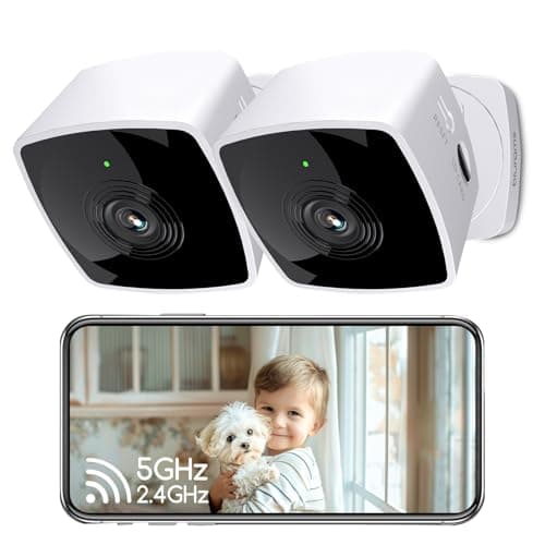 blurams Cameras for Home Security 5G&2.4G, 2K Security Camera Indoor, Pet Camera with Phone App, Indoor Camera w/AI Motion Detection, 2-Way Audio, Compatible with Alexa&Google Home Assistant