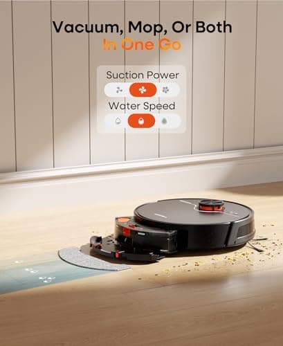 uninell Robot Vacuum and Mop Combo with Self-Emptying, Robotic Vacuum Cleaner 7000Pa & LiDAR Navigation, 180 Mins,90 Days Capacity, Home Mapping, for Pet Hair/Hard Floors/Carpets, App/Alexa Control 5