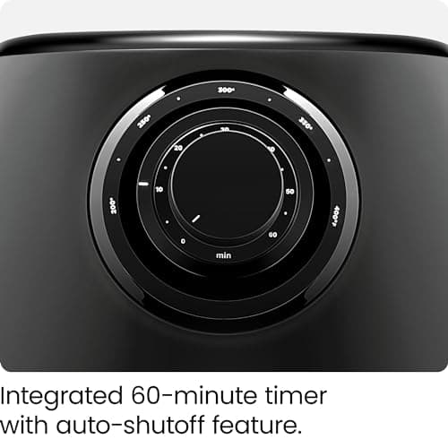 CHEFMAN Small Air Fryer Healthy Cooking, 3.6 Qt, Nonstick, User Friendly and Dual Control Temperature, w/ 60 Minute Timer & Auto Shutoff, Dishwasher Safe Basket, Matte Black, Cookbook Included 7