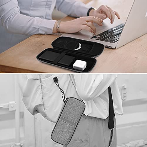 SKYNEW Powerbank Hard Travel Case Compatible RAV Power 26800/20100/20000mAh, Anker Power Core 26800mAh/ PowerCore +26800mAh, ROMOSS 30000mAh, Miady Charger, Ekrist, Lab599 Tx500 Radio(Light Grey) 6