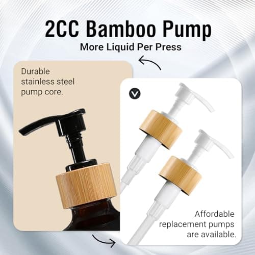 MOMEEMO Black Soap Dispenser Bathroom Set, Hand Soap and Lotion Set Suitable for Bathroom Decor. (Black) 5