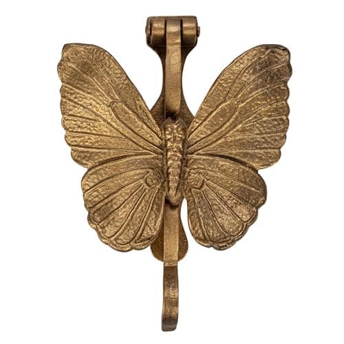 Creative Co-Op Cast Metal Butterfly Door Knocker, Antique Gold 9