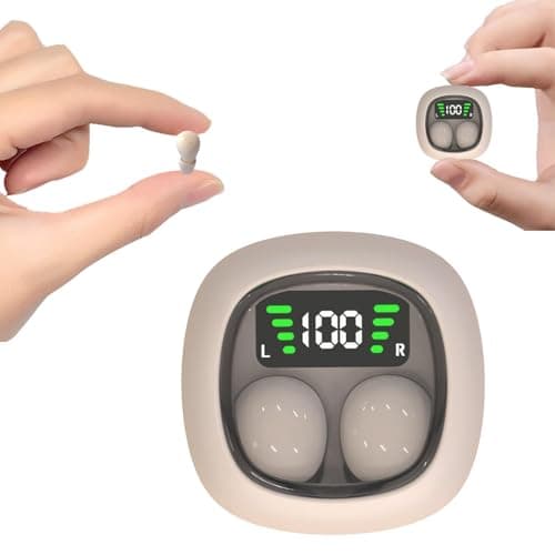 Xmenha Smallest Wireless Bluetooth Invisible Earbuds - Low Profile, Micro, Discreet Mini Earbuds for Small Ear Canals - Spy Earpiece