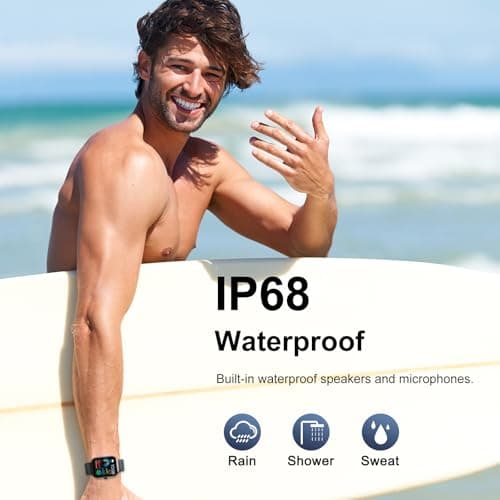 Smart Watch for Men Women (Answer/Make Call), 1.96"HD Smartwatch with Heart Rate/Sleep Monitor/Pedometer/Calories, 113+ Sports Fitness Tracker Watch, IP68 Waterproof Activity Tracker for Android iOS 8