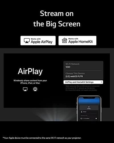 LG CineBeam 4K UHD Laser UST Home Cinema Projector 2