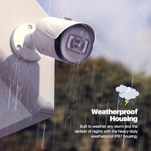 Amcrest 5MP Outdoor POE Camera 2592 x 1944p Bullet IP Security Camera, IP67, 132° Viewing Angle, Human & Vehicle Detection, Tripwire & Intrusion, 5-Megapixel, IP5M-B1186EW-AI-V3 (White) 6