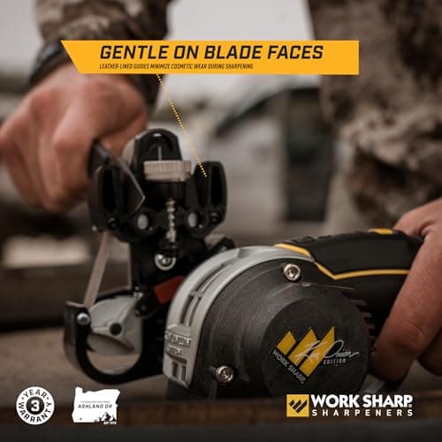 Work Sharp Ken Onion Knife Sharpener Tool - Adjustable Knife Sharpening System - For Knives, Scissors, Serrated Blades, & Tools 7