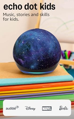 Amazon Echo Dot Kids (newest model) - Designed for kids, Designed for Alexa+, parental controls, Includes 1 Year of Amazon Kids+, Stardust 8