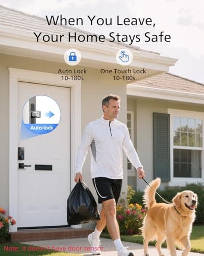 Philips Wi-Fi Door Lock, WiFi Smart Lock Keyless Entry Deadbolt for Front Door, Compatible with Alexa & Google Assistant, Remote Control, Built-in WiFi, APP Fingerprint Passcode Unlock, Auto Locking 8