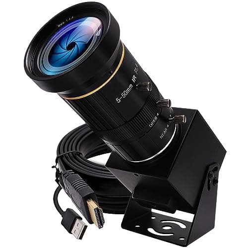 IFWATER HDMI 4K USB Camera for Live Streaming 10X Variable Focus PC Webcam USB HDMI Simultaneous Output Video Conferencing Close up Zoom in and Out Web Camera for Online Teaching Training