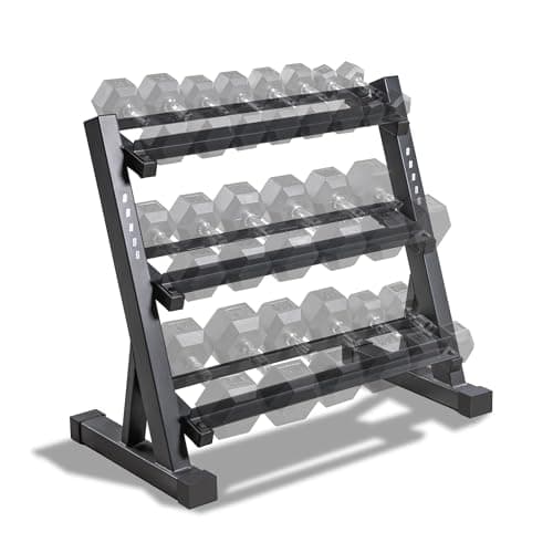 Marcy 3-Tier Dumbbell Rack Multilevel Weight Storage Organizer for Home Gym DBR-86