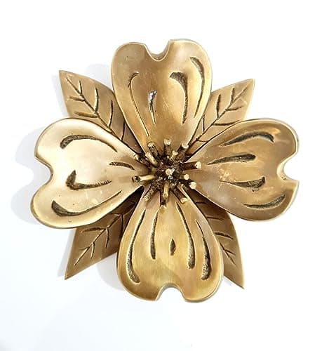 Solid Brass Round Flower Door Knocker - Holiday Gift