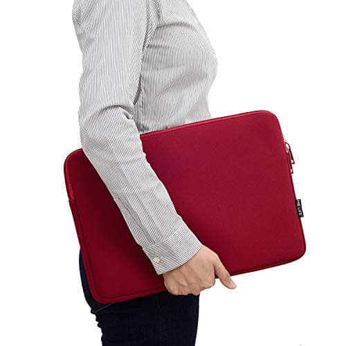 ONE LIFE 13-13.3 Inch Waterproof Neoprene Water Resistent Laptop Sleeve Case Notebook Computer case Basic Bag Compatible with 13 Inch MacBook Pro,MacBook Air,13 Inch Laptop Chromebook Computer,Red 7