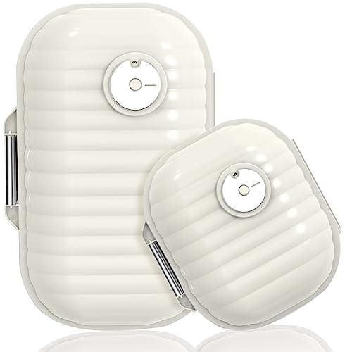 Travel Pill Organizer, 2 Pack Portable Pill Box 7 Day Small Pill Case Moisture Proof Daily Medicine Vitamin Container for Vitamins, Supplements Medication Tracker Travel Essentials (Small+ Large)