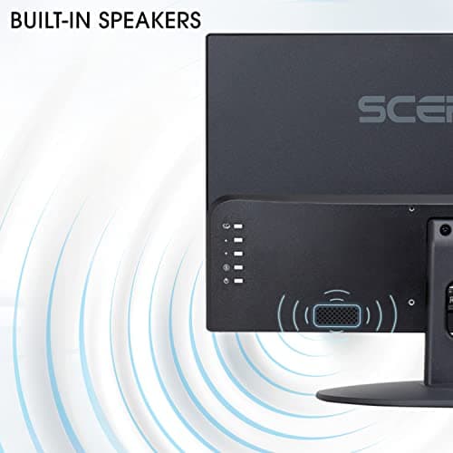 Sceptre 22 inch 1080p LED Monitor HDMI x2 VGA 99% sRGB Wall Mount Ready Build-in Speakers, Machine Black (E22 Series) 6