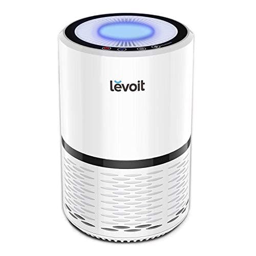 LEVOIT Air Purifier for Home, AHAM Verifide, High-Efficiency Filter for Smoke, Dust, Pollen, and Odors in Bedroom, Office, or Nursery, Optional Night Light, Quiet Operation, LV-H132, White
