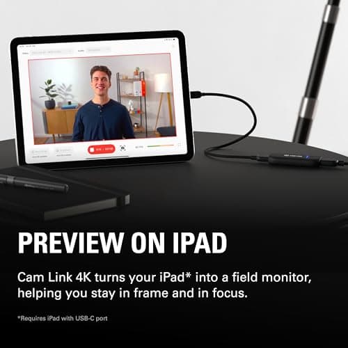Elgato Cam Link 4K – External Capture Card for DSLR & Camcorder, ActionCam as Webcam, Meet/Stream/Record in 1080p60 or 4K30/4K60, Easy Connect for OBS/Zoom/Discord – HDMI to USB 3.0, PC/Mac/iPad 8