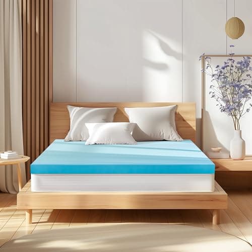 Hokway 4 Inch Mattress Topper Memory Foam Twin XL Mattress Pad Bed Topper Ventilated High Density Pad, CertiPUR-US Certified, Medium Firm 6