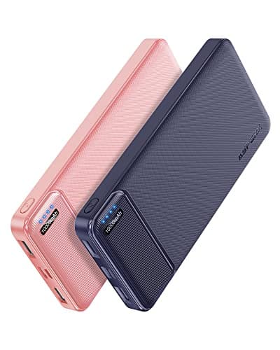 AsperX 2-Pack 10000mAh USB C Output Portable Charger Power Bank Fast Charging, Portable Battery Bank External Battery Pack for iPhone, Samsung, Google LG and Heated Vest