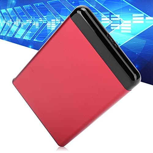 Qiilu External Hard Drive 4Tb 2Tb External Hard Drive Aluminum Alloy Mobile Hard Disk Box Usb3.0 Portable 2.5In Ssd Sata Aluminum Alloy Enclosure 8Tb (Red)(Not The Hard Drive) 6