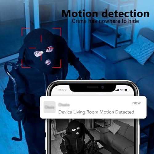 DAIFAC Wireless Mini Camera HD Smoke Detector Camera,WiFi Remote Real-Time Home Nanny Cam,Security Mini Small Pet Camera,Indoor Camera for Home Security/Office 6