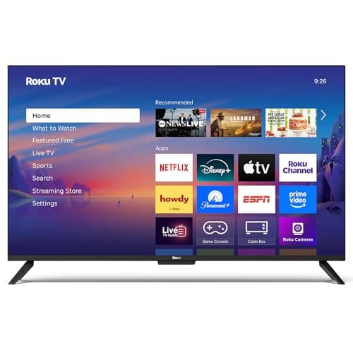 Roku Smart TV – 43-Inch Select Series 4K HDR RokuTV with Roku Enhanced Voice Remote, Brilliant 4K Picture, Automatic Brightness, & Seamless Streaming – Live Local News, Sports, Family Entertainment