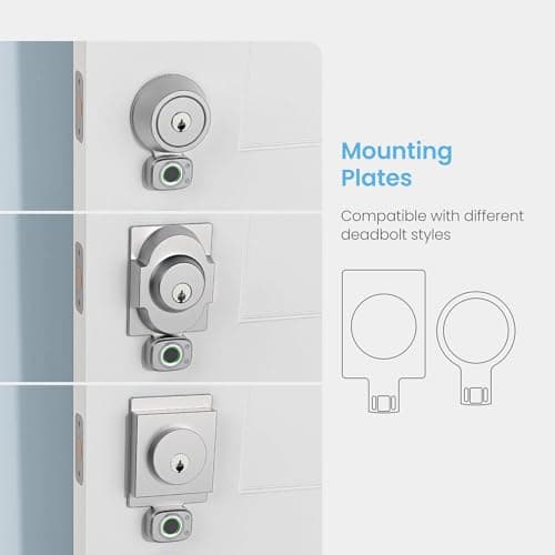 Lockly Access Touch, 3D Biometric Fingerprint Sensor, Retrofit Smart Lock, Turn Any Deadbolt Into a Smart Lock (Satin Nickel) 7