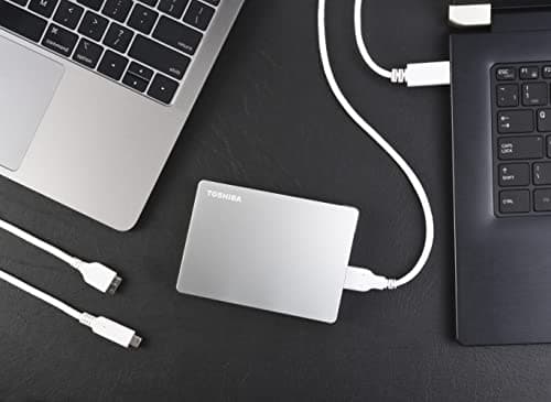 Toshiba Canvio Flex 1TB Portable External Hard Drive USB-C USB 3.0, Silver for PC, Mac, & Tablet - HDTX110XSCAA 7