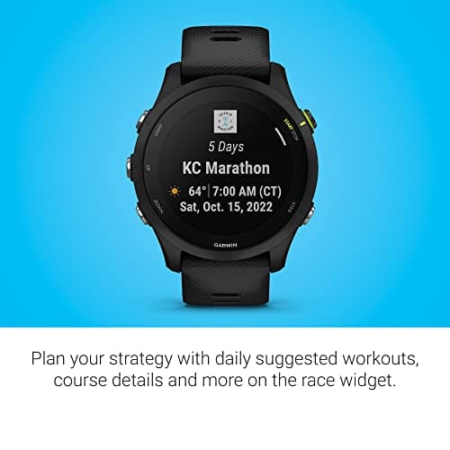 Garmin Forerunner® 255 Music, GPS Running Smartwatch with Music, Advanced Insights, Long-Lasting Battery, Black - 010-02641-20 6