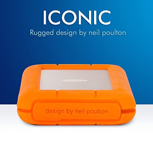 LaCie Rugged USB-C, 4TB, Portable External Hard Drive, Drop, Shock, Dust, Rain Resistant, for Mac & PC (STFR4000800) 7