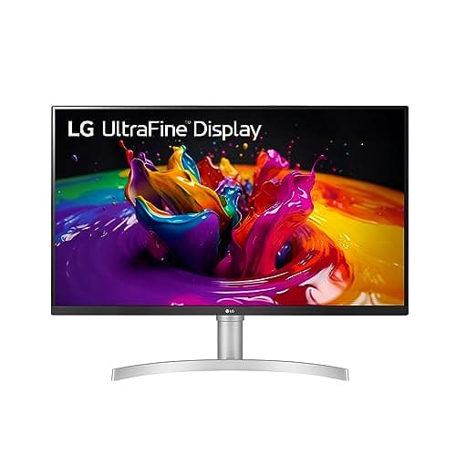 LG 32UN650-W Monitor 32" UHD (3840 x 2160) IPS Ultrafine Display, HDR10 Compatibility, DCI-P3 95% Color Gamut, AMD FreeSync, 3-Side Virtually Borderless Design, Height Adjustable Stand - Silve/White