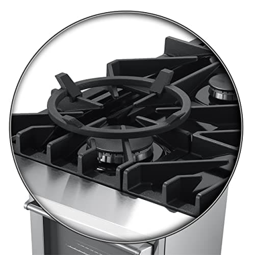 FORNO Lazio Dual Fuel 30″ Inch. Gas Range Electric Oven Freestanding 5 Sealed Burners 69,500 BTU Stove-Top Output, Electric Oven Includes Air Fryer and Griddle 5