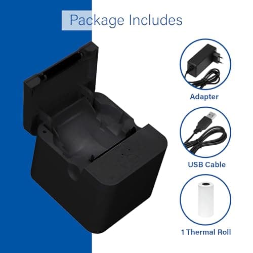 NSG Thermal Receipt Printer, 90mm/s High-Speed, Bluetooth & USB POS Printer, ESC/POS Compatible, Portable Receipt Printer for Windows, Mac, Linux, iOS, Android, Retail, Restaurant, Small Business 8