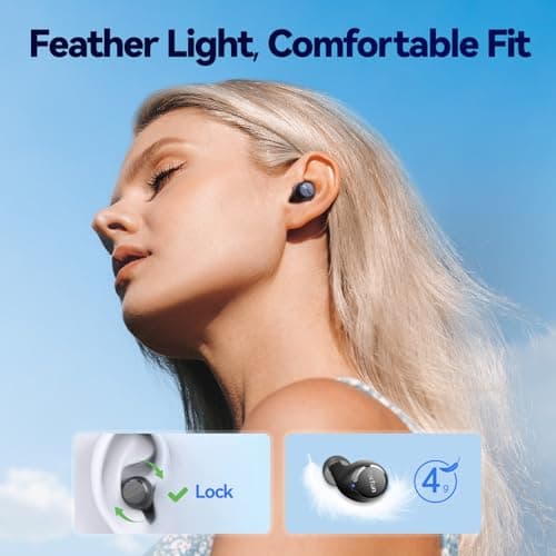 EarFun Free 2S Wireless Earbuds, [Upgraded Version] Bluetooth Earbuds with Deep Bass, 4 Mics for Clear Call, Customizable EQ App, IPX7 Waterproof in-Ear Headphones, 30H Playtime, Wireless Charging 6