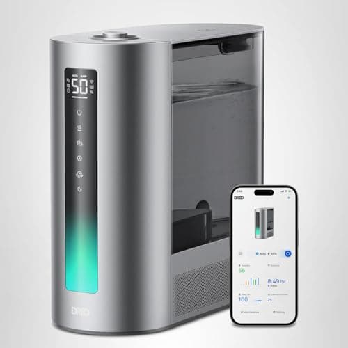 DREO 6L Humidifiers for Bedroom, Smart Warm & Cool Mist for Large Room, 60Hr Quiet Runtime for Baby, Plant, Humidity Sensor, Indicator Light, 12H Timer, Google/Alexa, HM713S 9