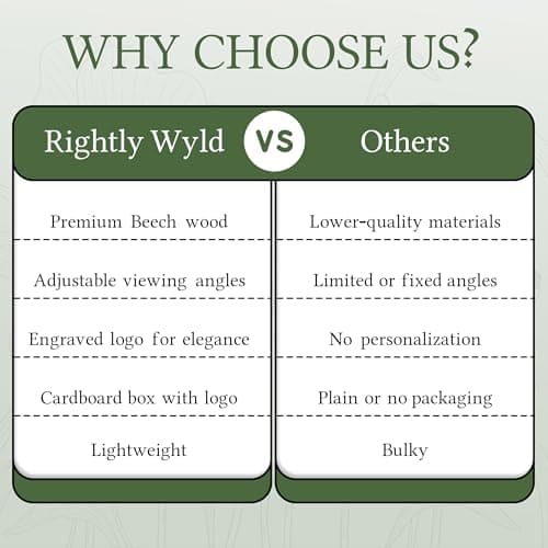 Cookbook Stand - Cook Book Stand for Kitchen Counter | Beech Wood Recipe Book Holder | Cookbook Holder with Adjustable Angles | Ergonomic 9x11 Recipe Stand | Multi-Purpose Cookbook Holder for Kitchen 7